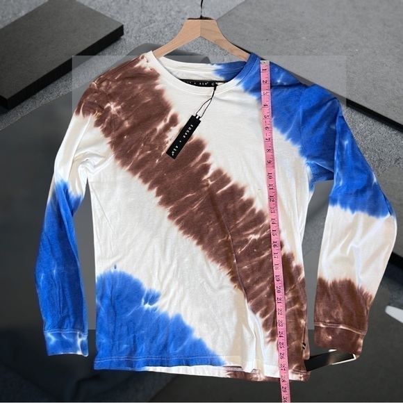 NWT Edgar + Ash Mens Long Sleeve Tie Die Shirt Size Medium - Picture 5 of 8